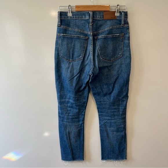 Madewell The High-Rise Slim Boyjean Crop in Barksdale Wash - Picture 6 of 14